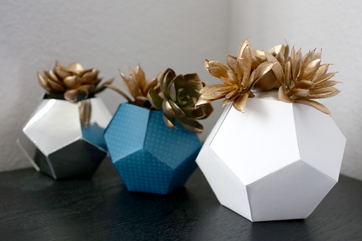 Вазы-оригами из бумаги (Diy)