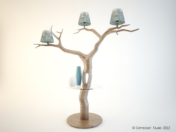 Лампа дерево Fajno Design