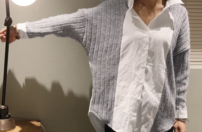 Скрестить свитер с блузкой (подборка)