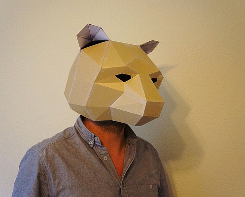 3D-маски из бумаги
