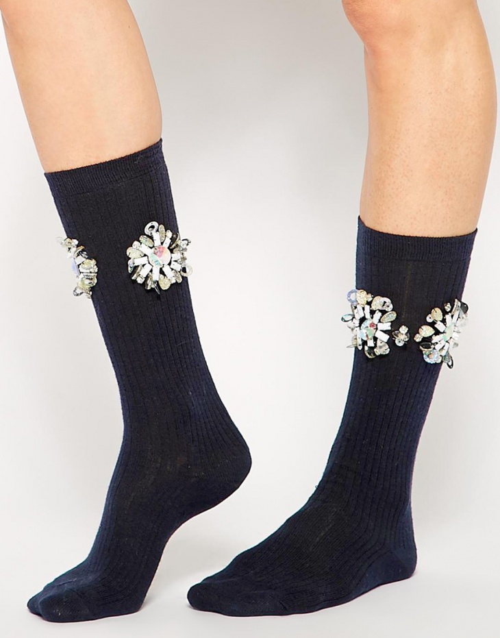 Шикарнейшие носки с нарядным декором
