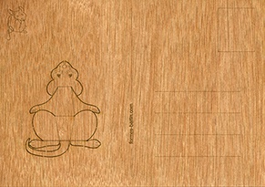 Деревянные открытки  Holzpostkarte