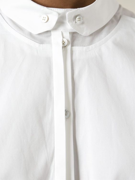 Креативные воротнички белых рубашек