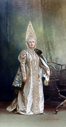 cvetnye foto s bala 1903 goda 2 - Цветные фото с бала 1903 года (подборка)