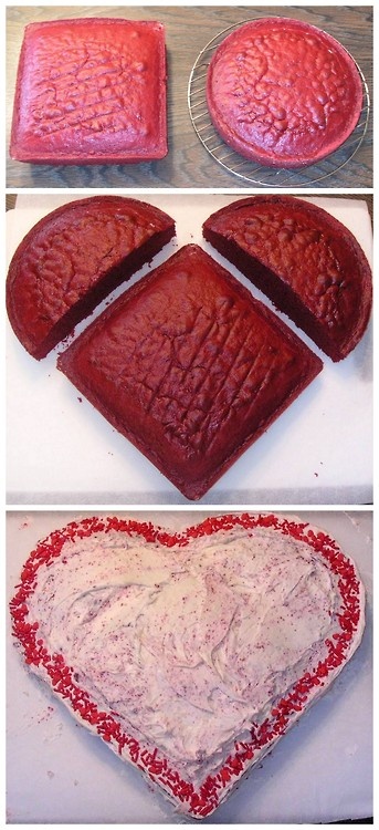 Как сделать торт-сердце без формы