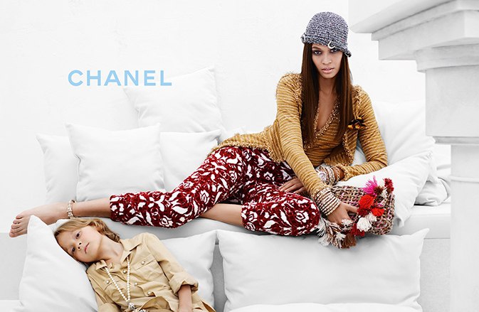 Joan Smalls for Chanel Cruise 2015 by Karl Lagerfeld