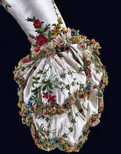 Манжета рукава платья Марии-Антуанетты , 1780.