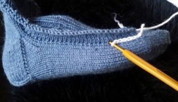 Материалы для вязания пинеток — кед крючком