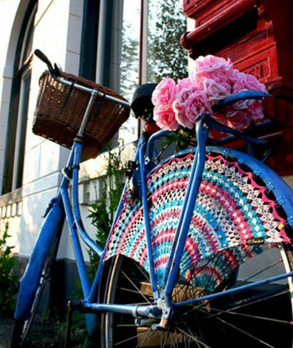 Подборка вязаной красоты для велосипедов