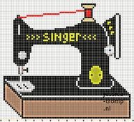 Схема вышивка швейной машинки зингер