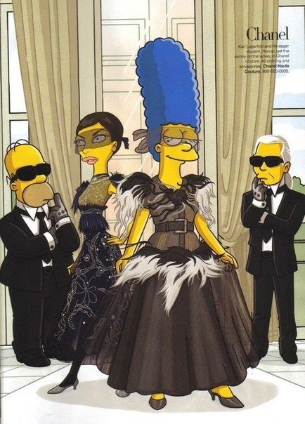 Семейка Симпсонов демонстрирует наряды мировых брендов на страницах журнала Harper&#39;s Bazaar&quot;