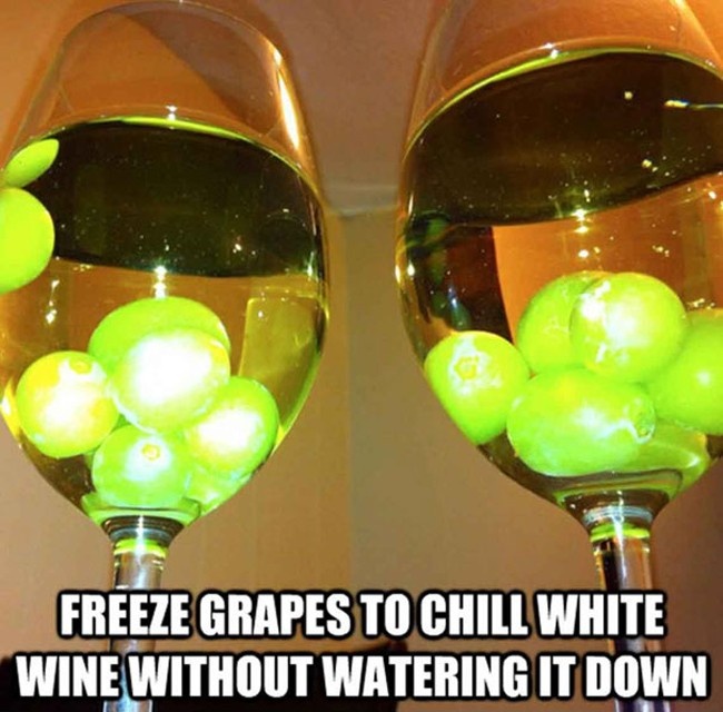 Как охладить вино в бокале