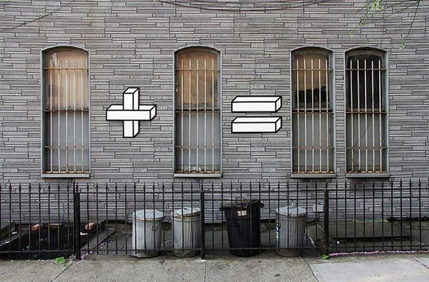Потрясающий трехмерный стрит-арт из Нью-Йорка