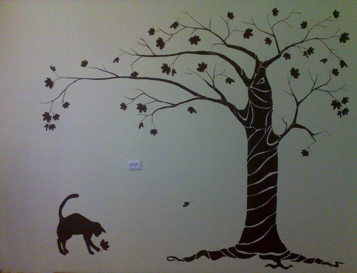 Дерево на стену в детскую - 73 фото