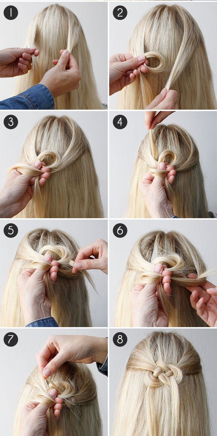 Как сделать  кельтский узел из волос