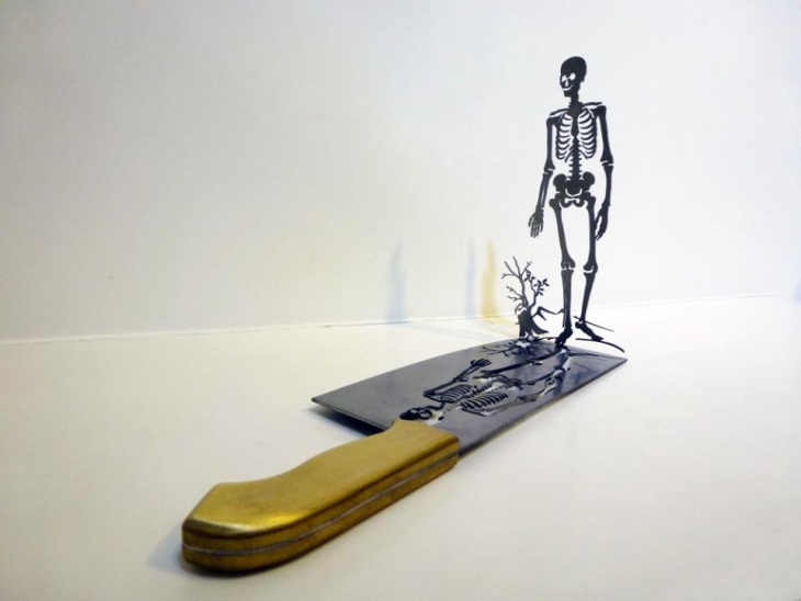 Скульптуры &quot;на лезвии ножа&quot;  Li Hongbo