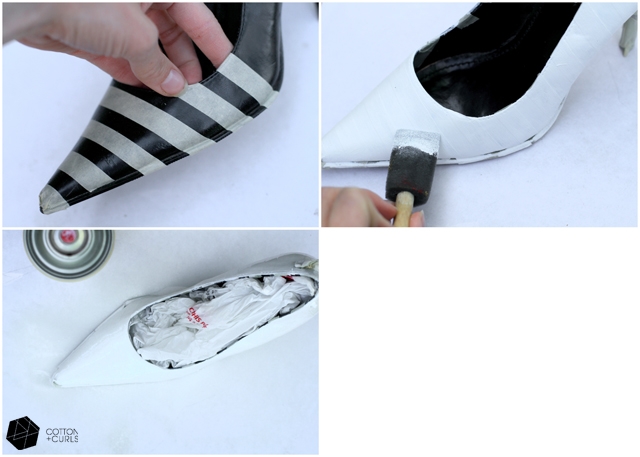 Как сделать туфли полосатыми (Diy)