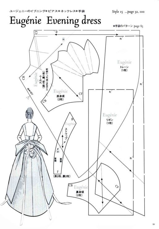 Выкройки свадебных платьев