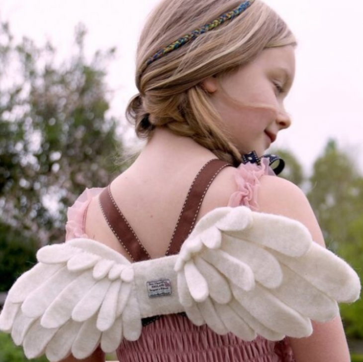 ангельские крылья детские валяние