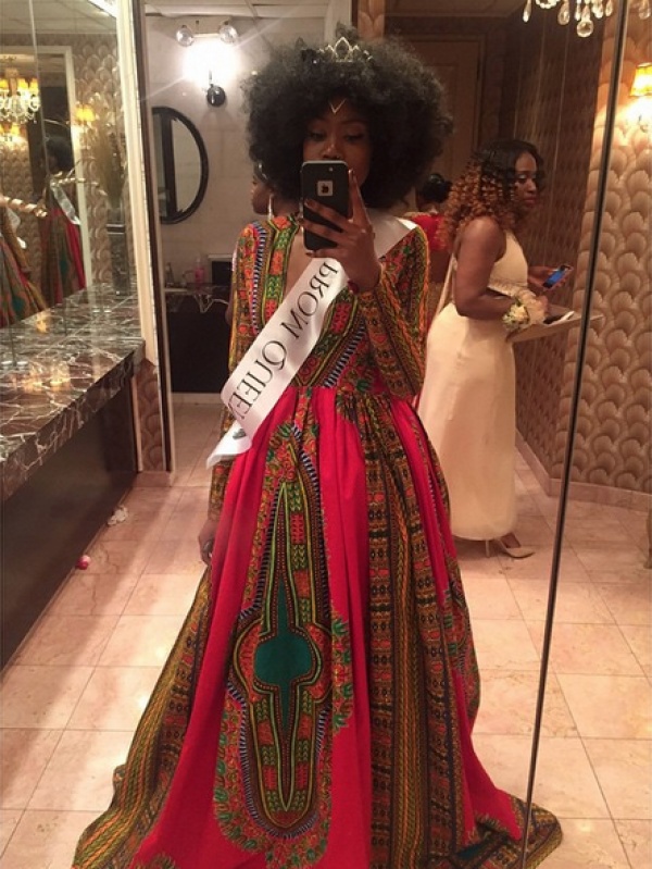 Африканское платье на выпускной