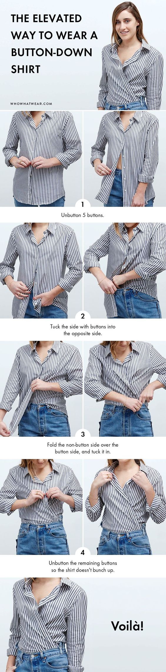 Новый способ носить старую блузку пригодится тем кто похудел