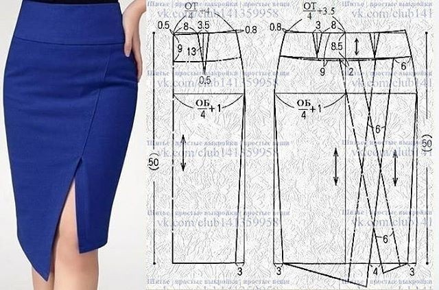 Как сшить юбку-карандаш и какие выкройки использовать?