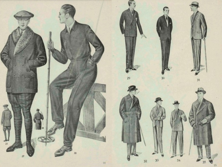 Мужские выкройки 1920-х годов