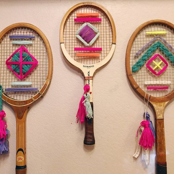 Вышивки на теннисных ракетках