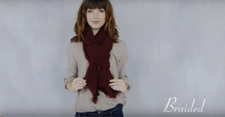 12 способов интересно завязать шарф