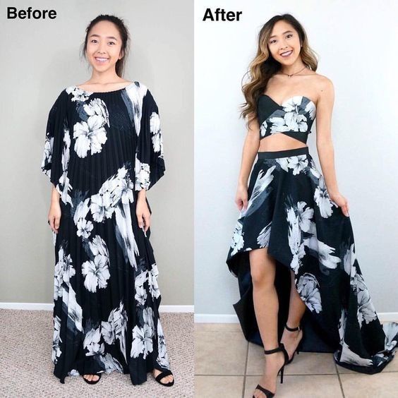 Переделки одежды До и После