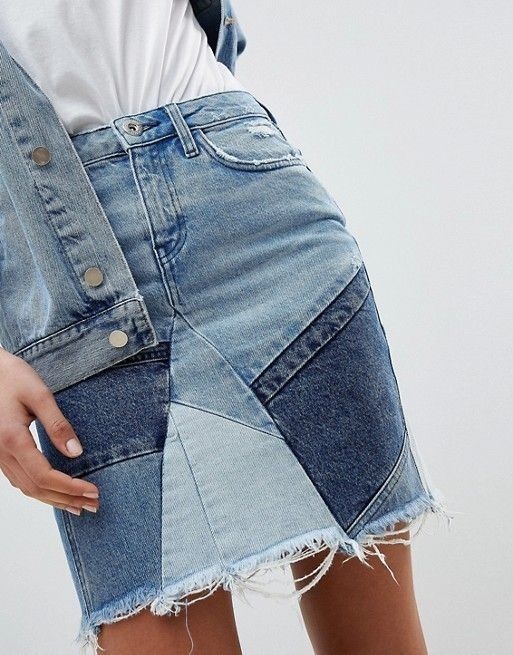 Переделка джинсов в юбку