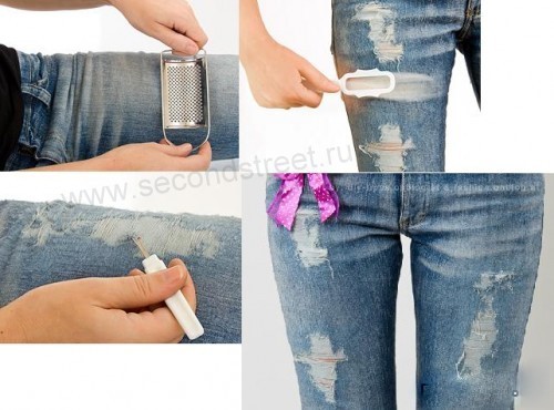 Как сделать потертости на джинсах своими руками – Газета 